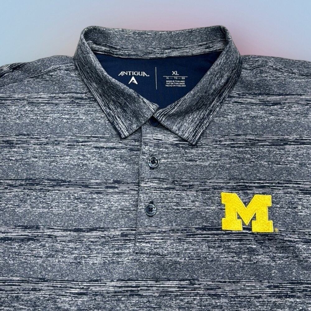 UNIVERSITY OF MICHIGAN Men’s XL Blue Polo Shirt